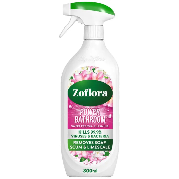 Zoflora Bathroom Freesia & Jasmine 800ml (Pack of 8)