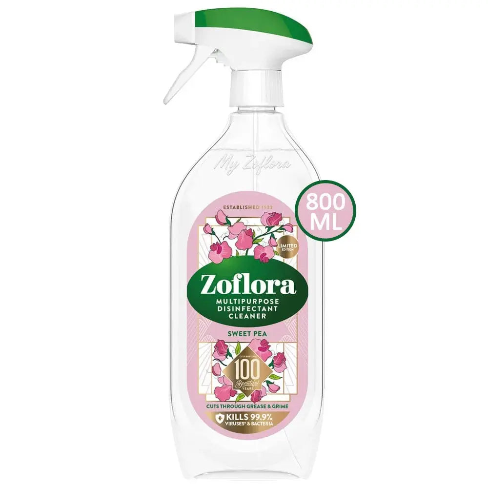 Zoflora Sweet Pea Cleaner 800ml (Pack of 8)