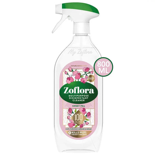 Zoflora Sweet Pea Cleaner 800ml (Pack of 8)