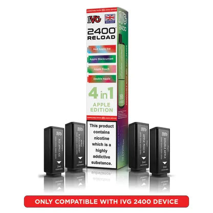 IVG 2400 4 in 1 Reload Replacement Pods (Pack of 5) IVG
