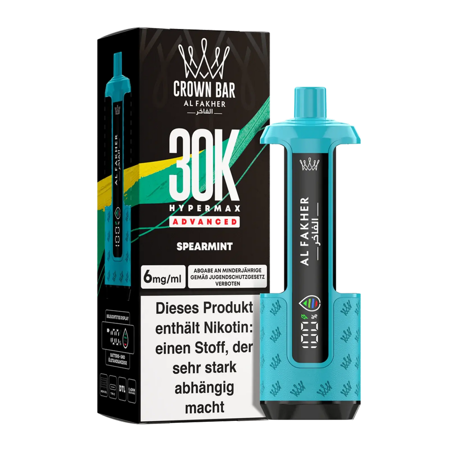Alfakher Crown Bar 30K Hypermax Kit (Pack of 5)
