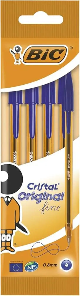 Bic Pens Orange Fine 4PK (Pack of 10)