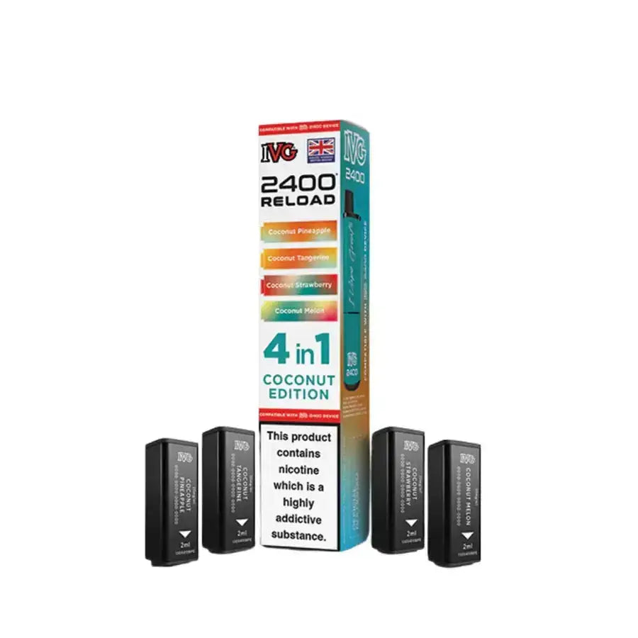 IVG 2400 4 in 1 Reload Replacement Pods (Pack of 5) IVG