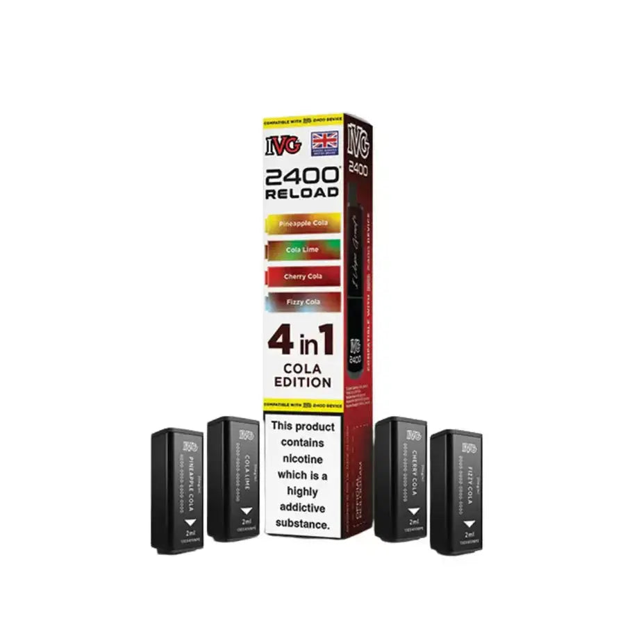 IVG 2400 4 in 1 Reload Replacement Pods (Pack of 5) IVG