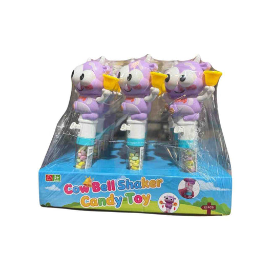 Sugar Burst Cow Bell Shaker Candy Toy (Pack of 12)