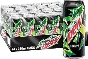 Mountain Dew Can 330ml (Pack of 24)