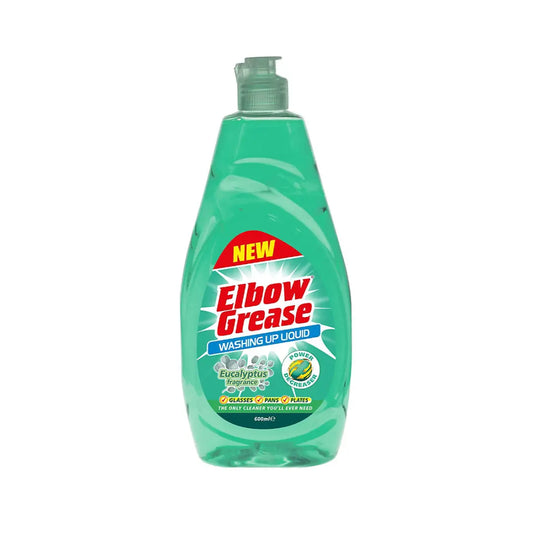 Elbow Grease Eucalyptus Washing Up Liquid 600ml (Pack of 12)