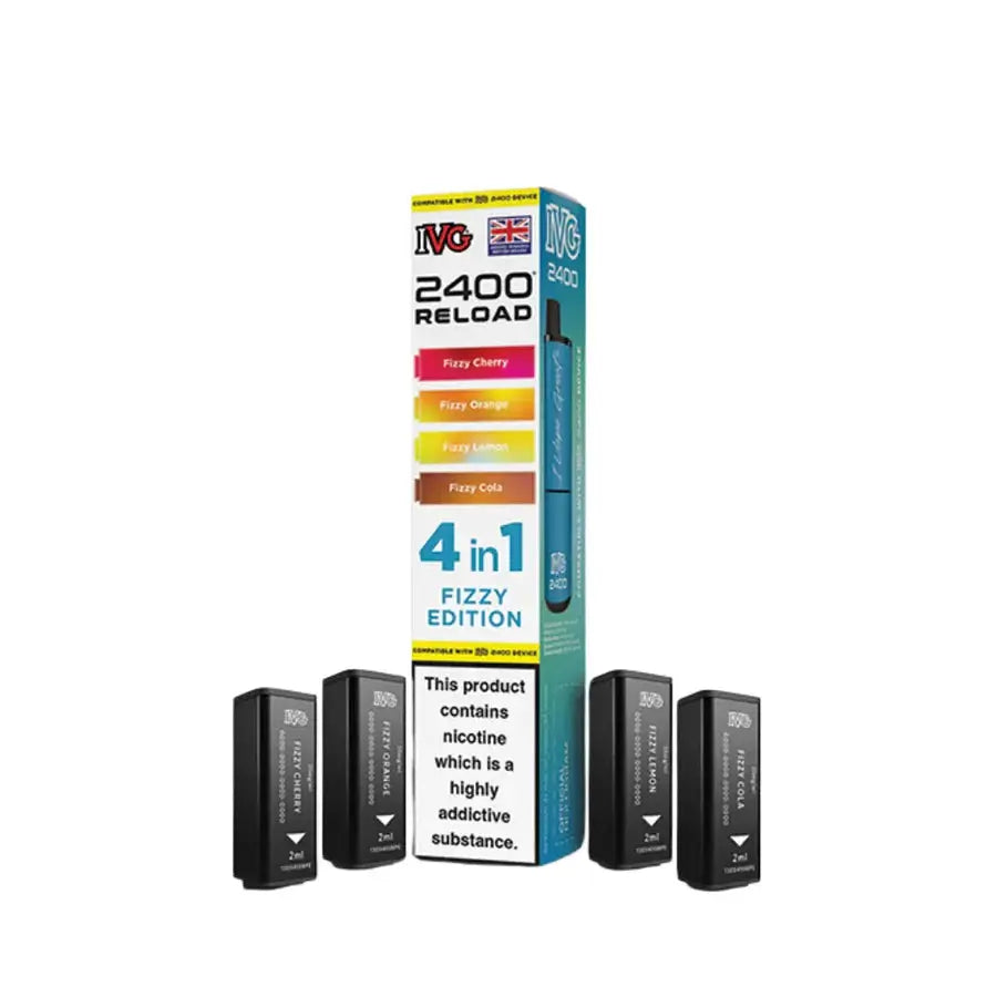 IVG 2400 4 in 1 Reload Replacement Pods (Pack of 5) IVG