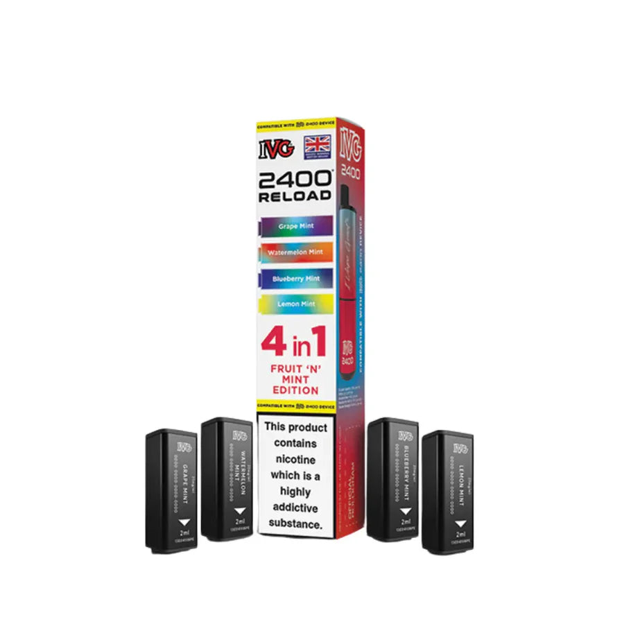 IVG 2400 4 in 1 Reload Replacement Pods (Pack of 5)