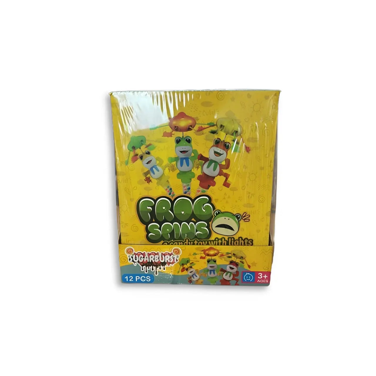 Sugar Burst Frog Spins Candy Toy with light (Pack of 12)