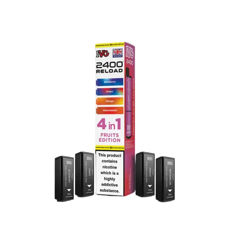 IVG 2400 4 in 1 Reload Replacement Pods (Pack of 5) IVG