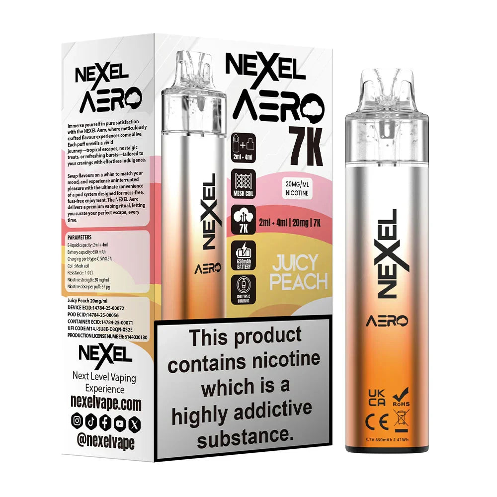 Nexel Aero 7K Pre-Filled Pod Kit (Pack of 5) Pyne Pod