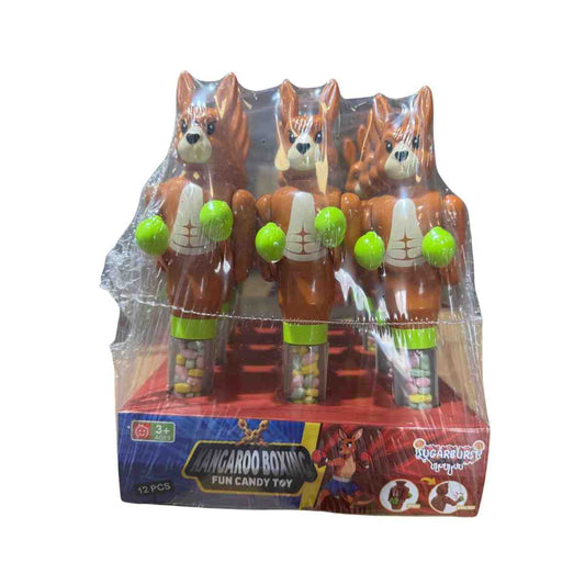 Sugar Burst kangaroo Boxing Candy Toy (Pack of 12)