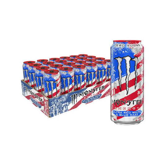 Monster Energy Ultra Monster Energy Ultra Red White & Blue Razz (American) (Pack of 24)