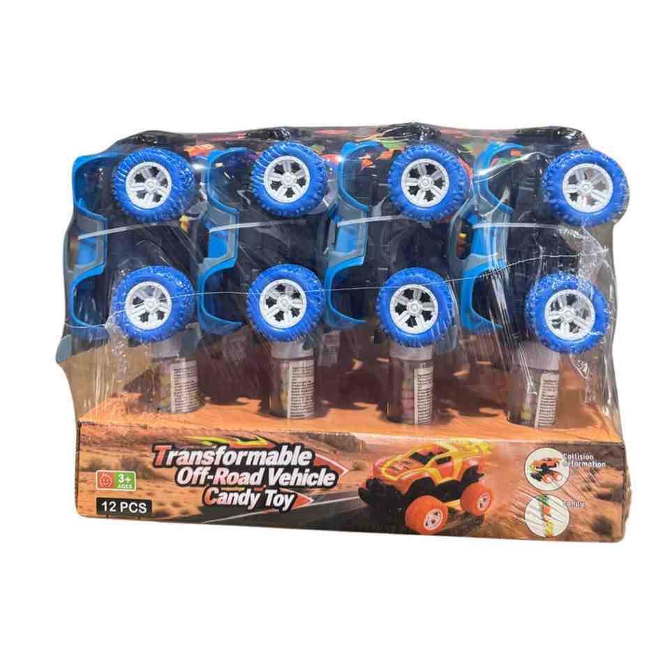 Sugar Burst Transformable Off-Road Vehicle Candy Toy (Pack of 12)