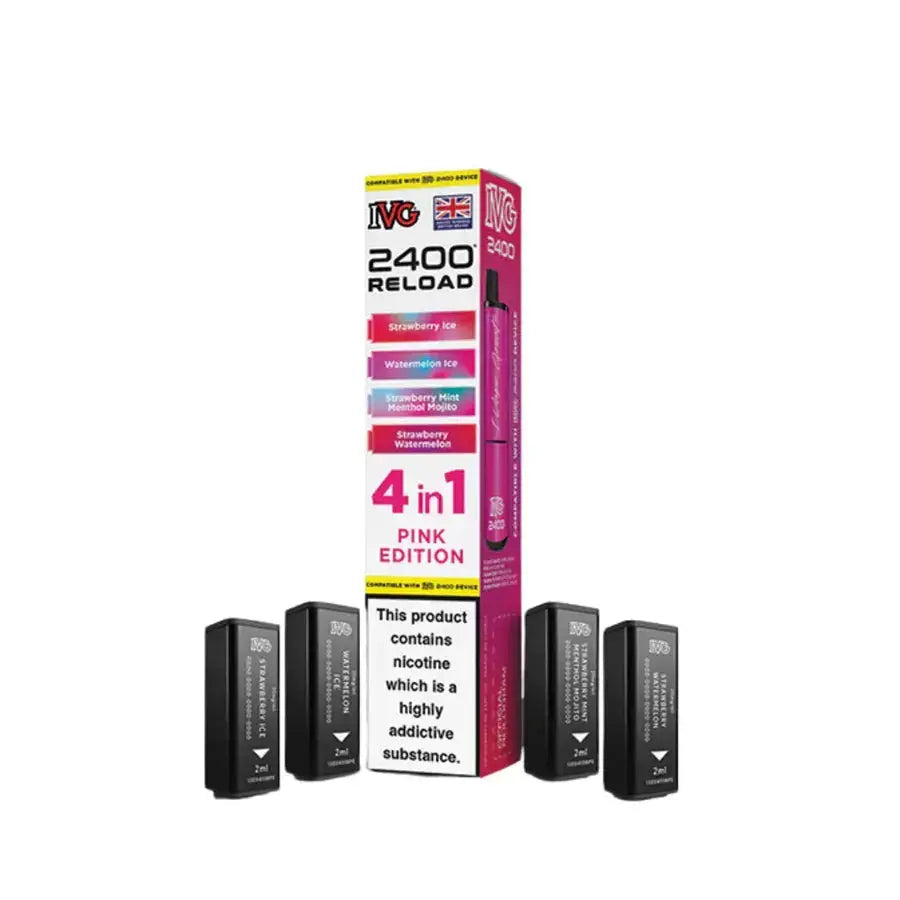 IVG 2400 4 in 1 Reload Replacement Pods (Pack of 5) IVG