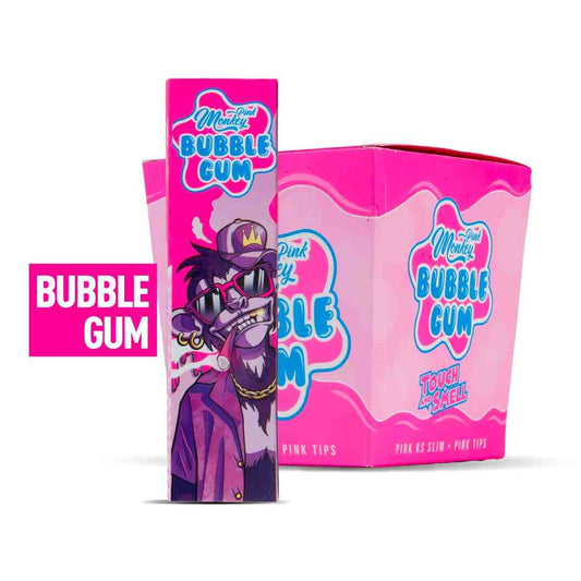 Monkey Bubblegum Scented Pink Rolling Papers & Tips