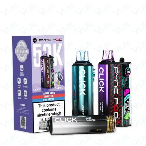 Pyne Pod Click 50K Pre-Filled Pod Kit (Pack of 5)