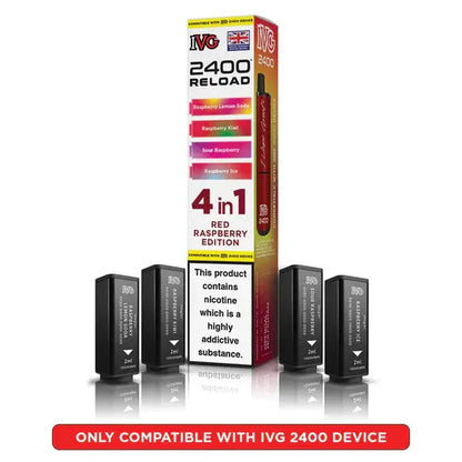 IVG 2400 4 in 1 Reload Replacement Pods (Pack of 5) IVG