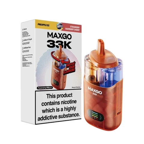 Relx Max-Go 33K Puffs Pre-Filled Pod Kit (Pack of 1)