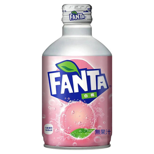 Japanese Fanta Peach Metal Bottle (330Ml) (Pack of 24) Coke