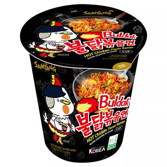 Samyang Spicy Hot Chicken Flavour Ramen Small Noodles Cups (Pack of 6)