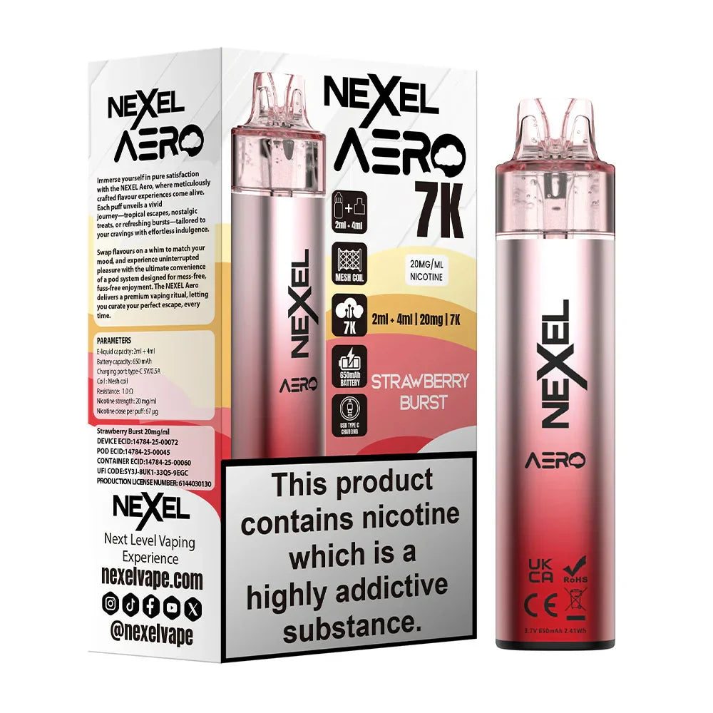 Nexel Aero 7K Pre-Filled Pod Kit (Pack of 5) Pyne Pod