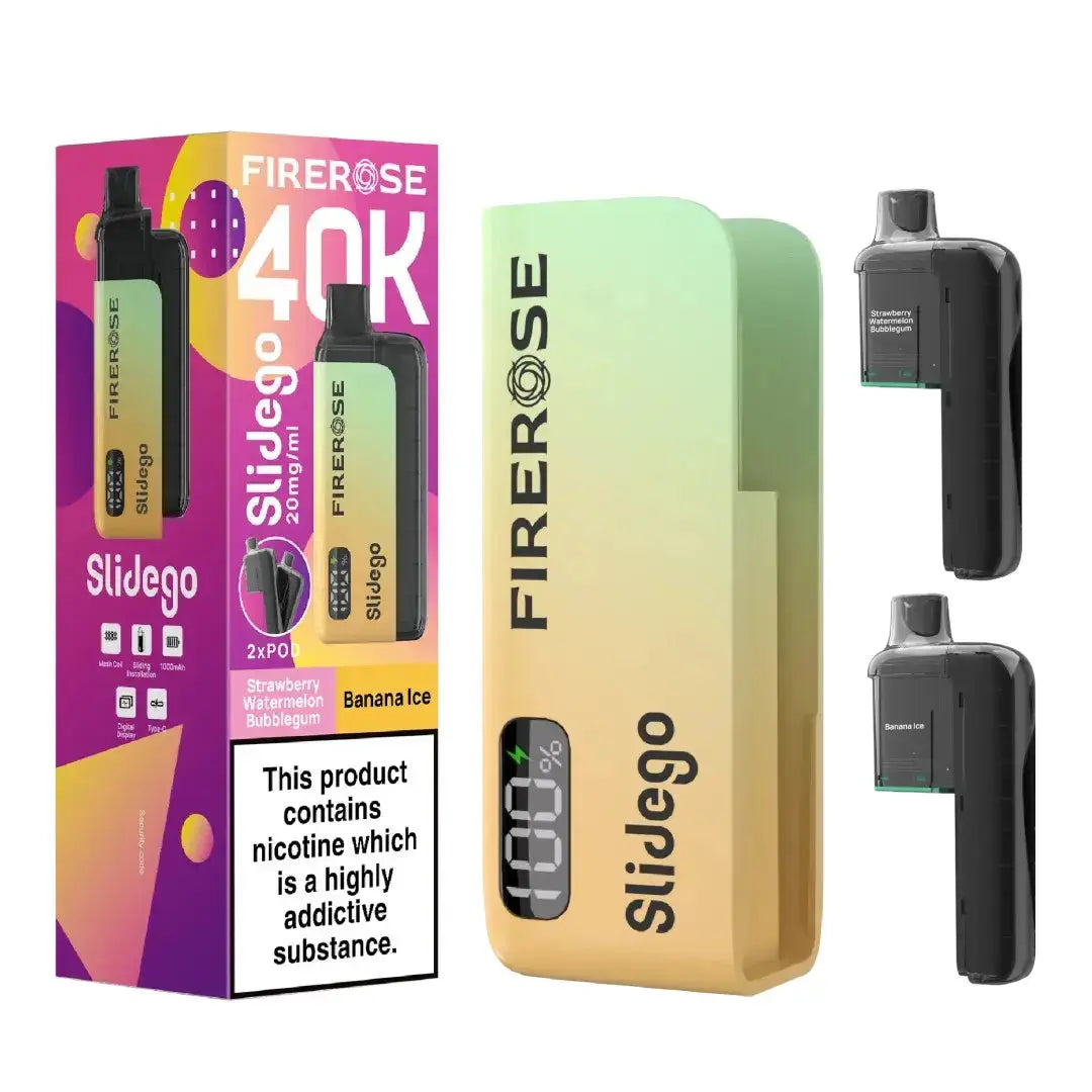 Firerose SLIDEGO 40K Prefilled Pod Kit (Pack of 5)