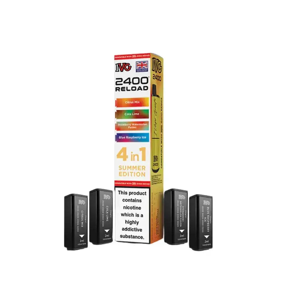 IVG 2400 4 in 1 Reload Replacement Pods (Pack of 5) IVG