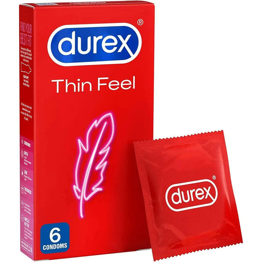 Durex Thin Feel Condoms (Pack of 6*6) Durex