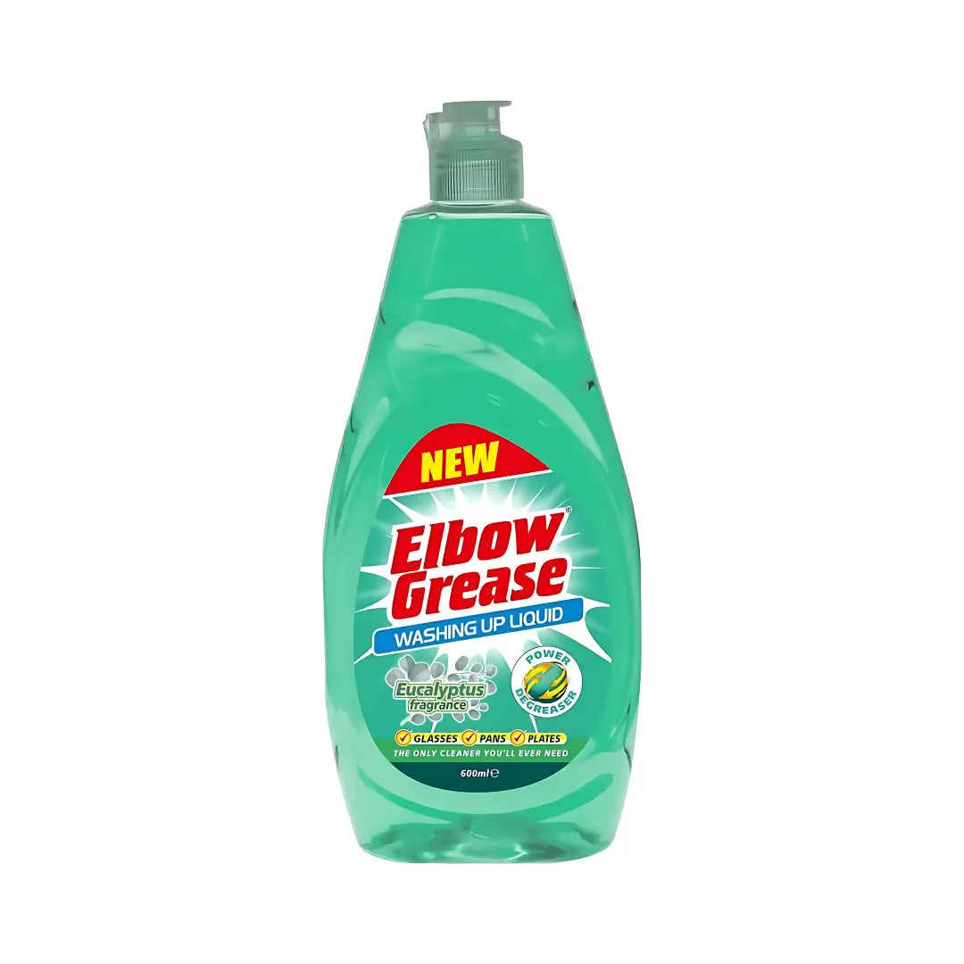 Elbow Grease Eucalyptus Washing Up Liquid 600ml (Pack of 8)